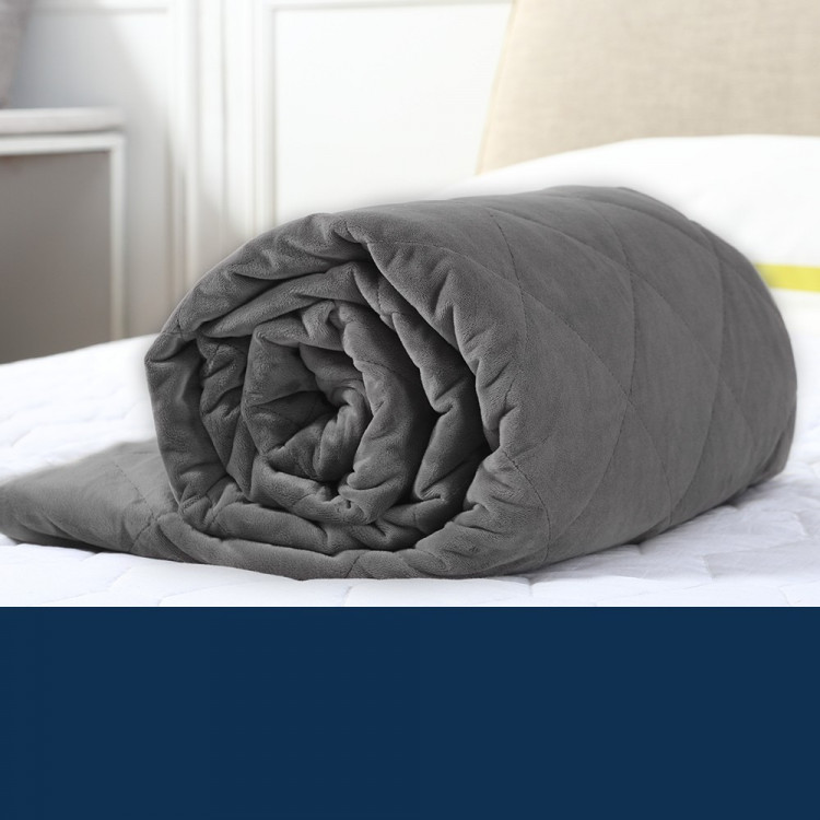 Kids Weighted Blanket Deep Relax Sleeping Grey