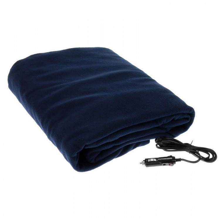Heated Electric blanket car 150x110cm 12v Blue Heated Electric blanket car 150x110cm 12v Blue