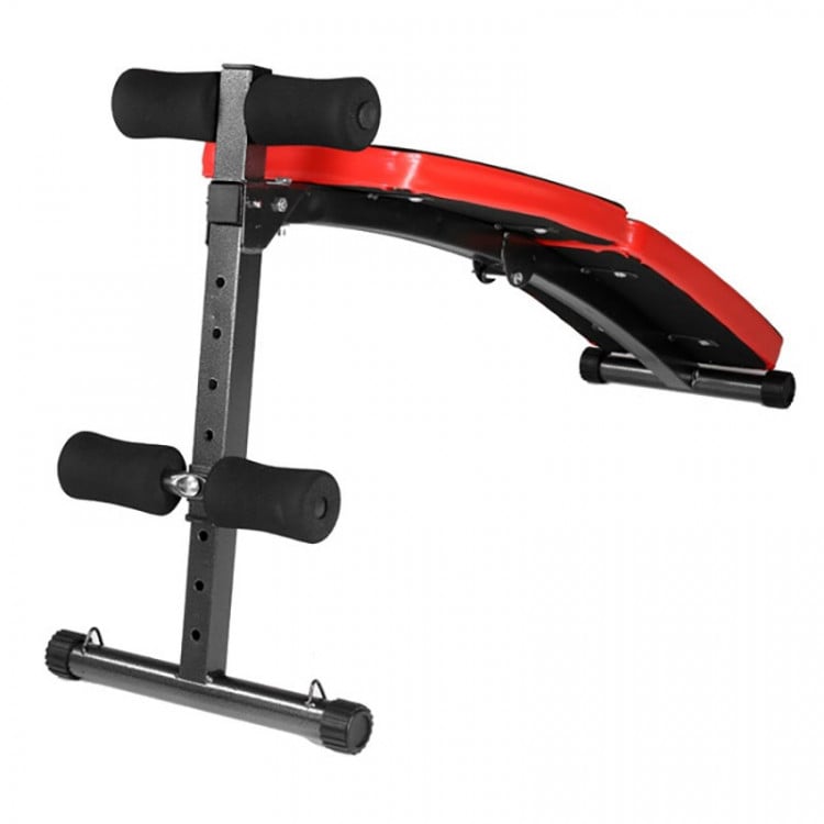 Inclined Sit up bench with Resistance bands - Weights ...