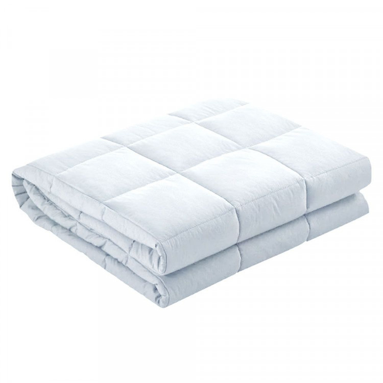 Laura Hill Weighted Blanket Heavy Kids Quilt Doona 7Kg White