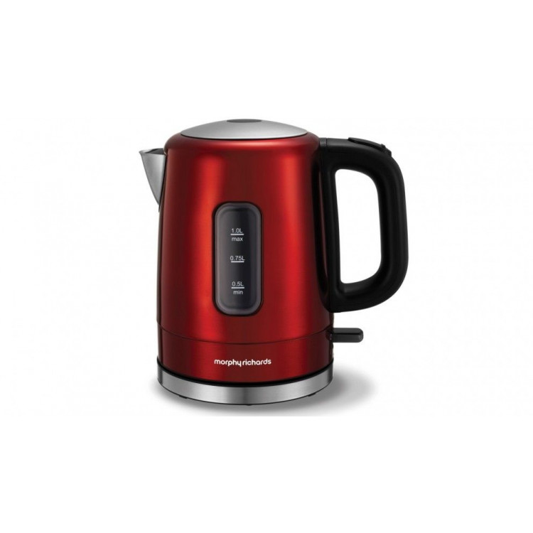 Morphy Richards 1L Accents Stainless Steel Kettle Red image 2