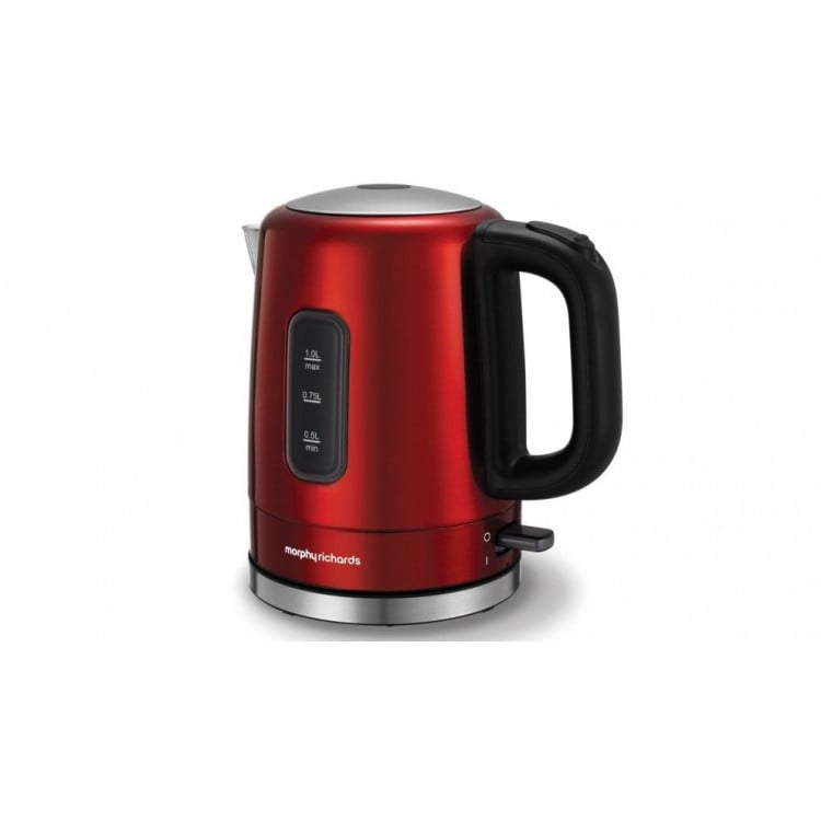 Morphy Richards 1L Accents Stainless Steel Kettle Red image 3