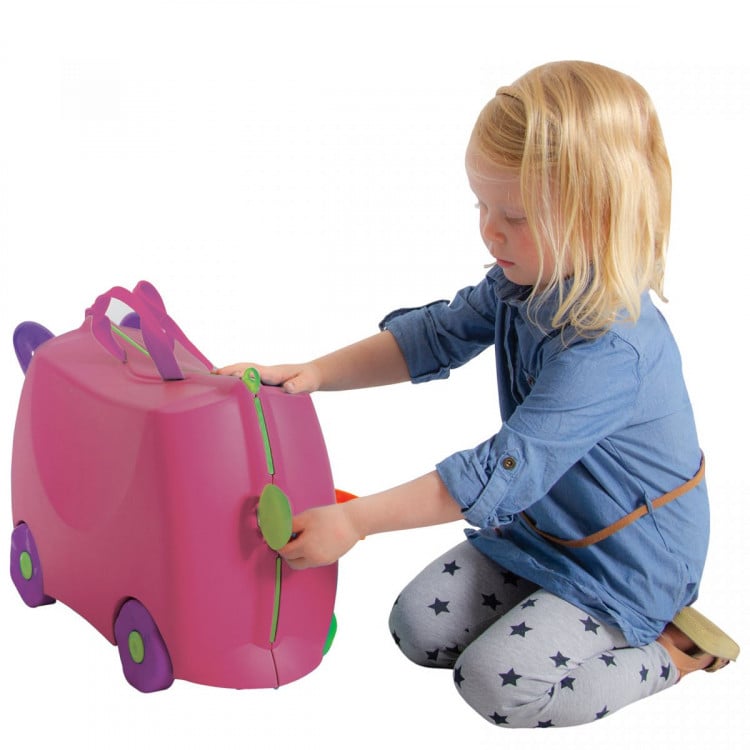 Kiddicare Bon Voyage Kids Ride On Suitcase Luggage Pink image 5