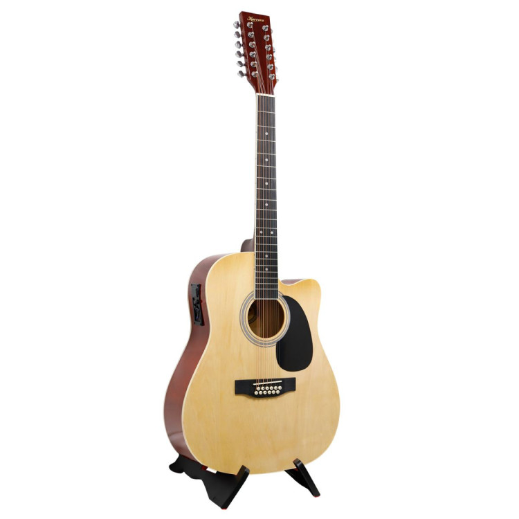 Karrera 12-String Acoustic Guitar with EQ - Natural image 3