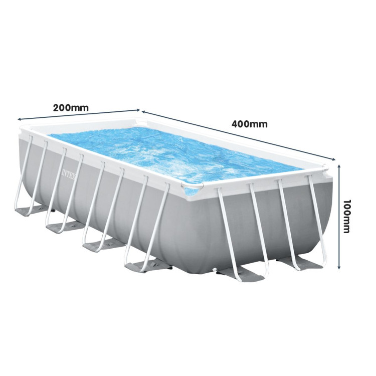 Intex 26788AU Above Ground Swimming Pool Rectangular 4m x 2m with Pump image 4