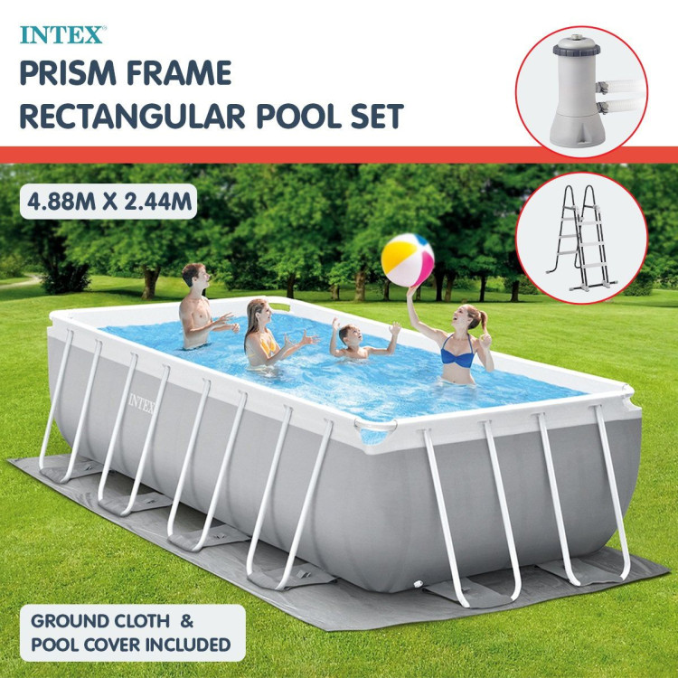 Intex 26792AU Above Ground Swimming Pool Rectangular 4.88m x 2.44m image 12