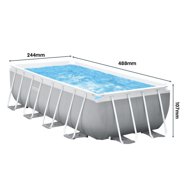 Intex 26792AU Above Ground Swimming Pool Rectangular 4.88m x 2.44m image 3