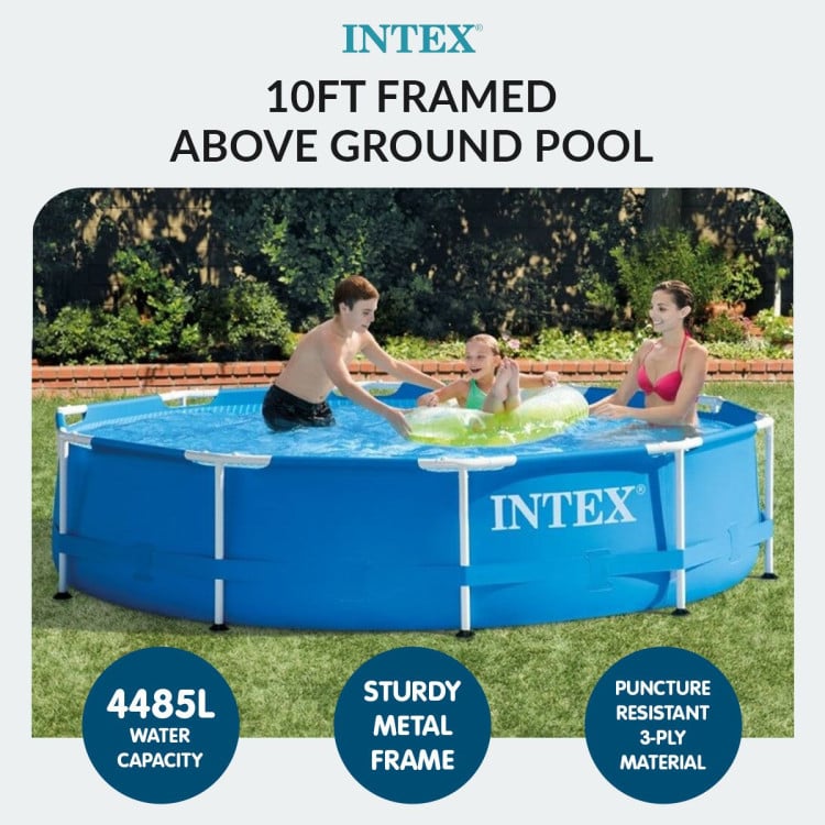 Intex 28202NP Framed Swimming Pool with Pump 10ft x 30in image 11