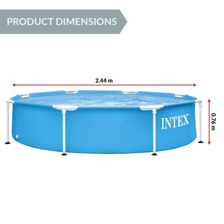 Intex 28205NP Framed Swimming Pool 8ft x 20in image 4