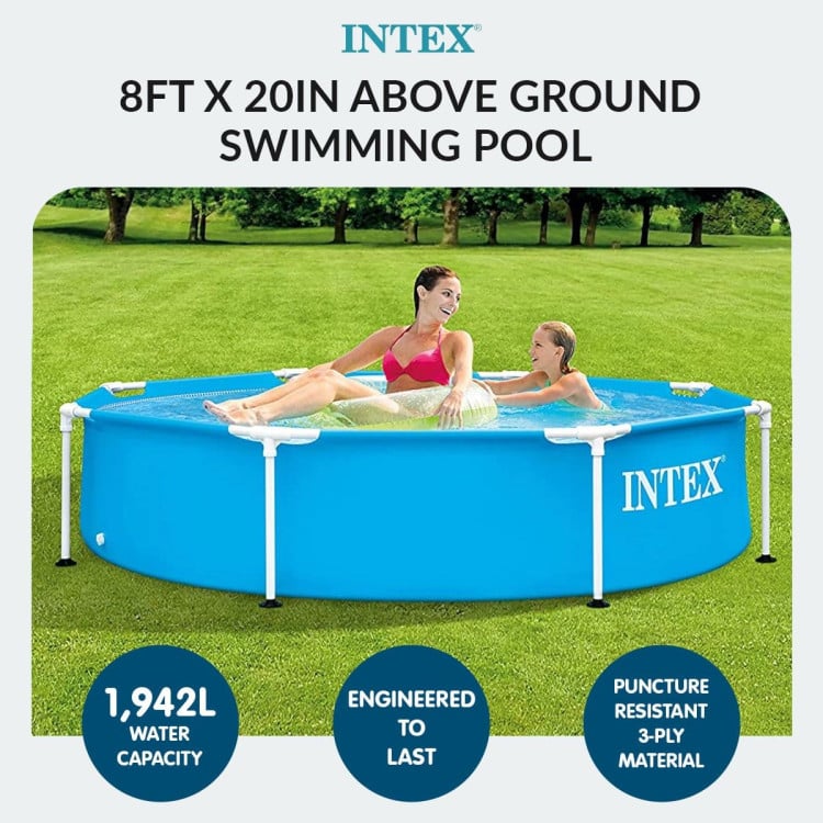 Intex 28205NP Framed Swimming Pool 8ft x 20in image 10