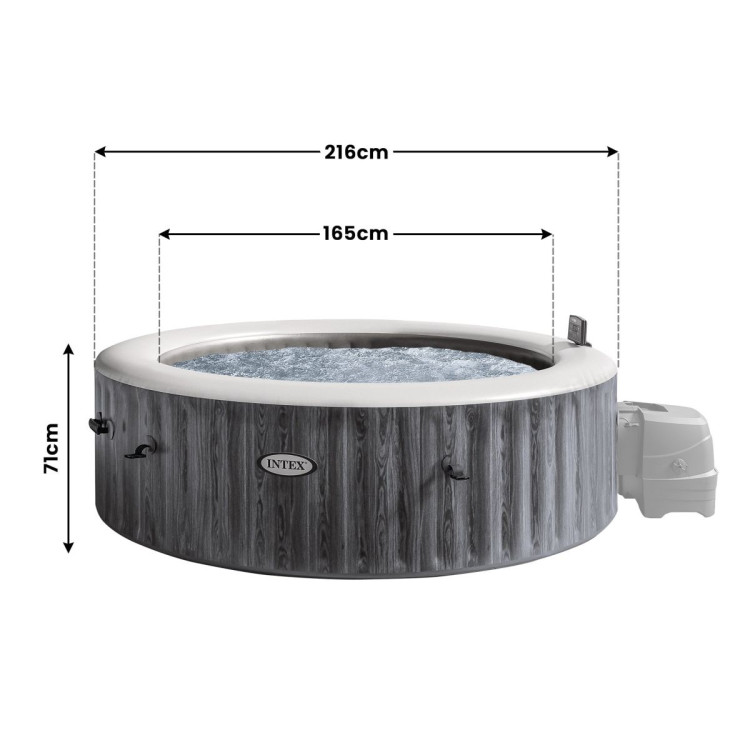 Intex PureSpa 6-Person Greywood Deluxe Inflatable Hot Tub image 4