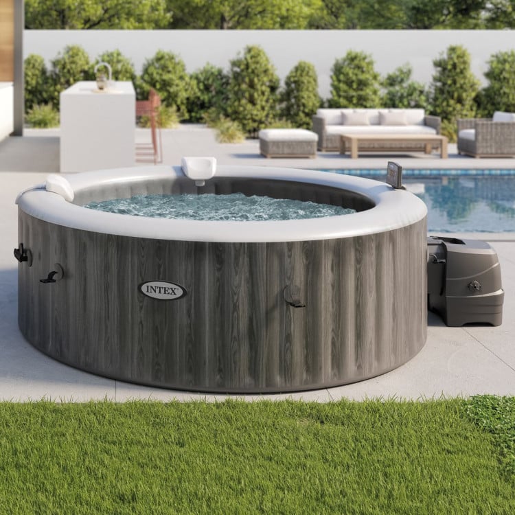Intex PureSpa 6-Person Greywood Deluxe Inflatable Hot Tub image 5