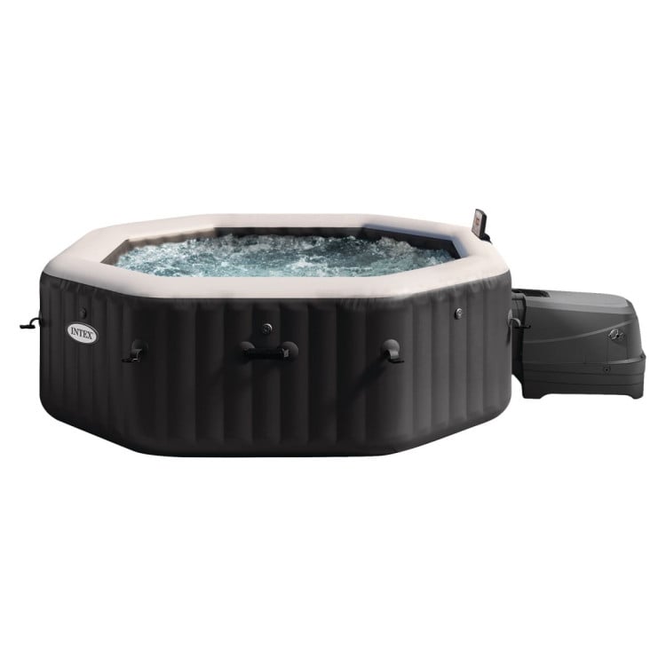 Intex PureSpa Jet and Bubble Deluxe 4-Person Inflatable Hot Tub - Onyx Black image 3