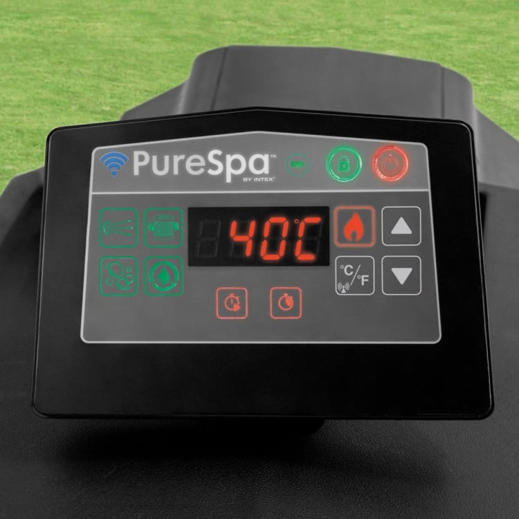 Intex PureSpa Jet Bubble Deluxe 6-Person Inflatable Hot Tub Onyx Black image 6
