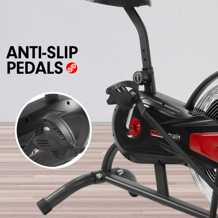 PowerTrain Air Resistance Exercise Red Bike Spin Fan Equipment Cardio image 6