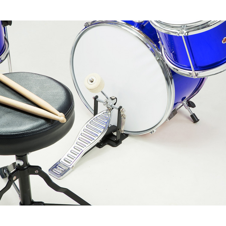 Children's 4pc Drum Kit - Blue image 4