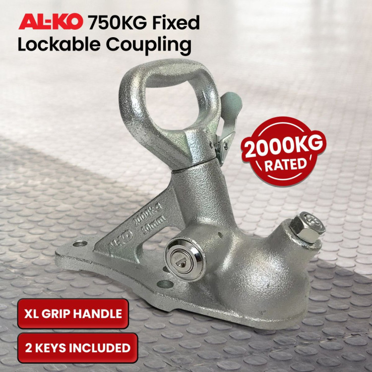 AL-KO Lockable Coupling - 750kg Fixed 2000kg Rated 614065LPL image 4