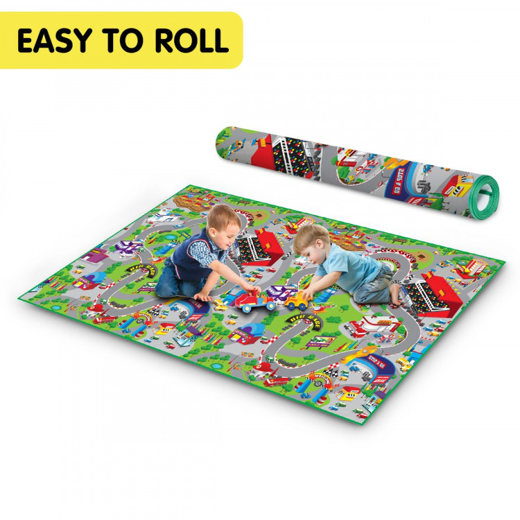 Rollmatz Race Track Baby Kids Play Floor Mat 200cm x 120cm image 4