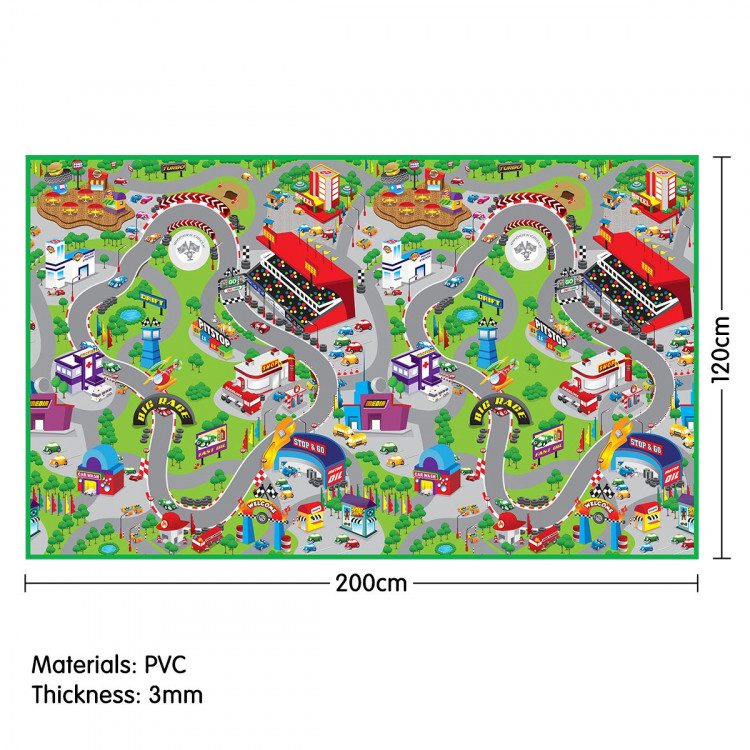 Rollmatz Race Track Baby Kids Play Floor Mat 200cm x 120cm image 6