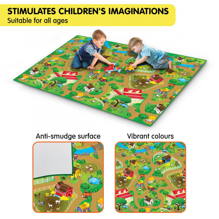 Rollmatz Farm Design Baby Kids Floor Play Mat 200cm x 120cm image 5