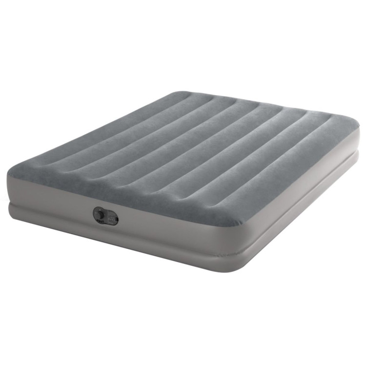 Intex Queen Dura-Beam Prestige Gray Airbed with Fastfill USB Pump image 3