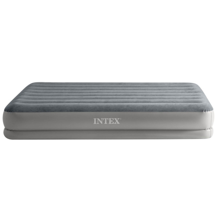 Intex Queen Dura-Beam Prestige Gray Airbed with Fastfill USB Pump image 6