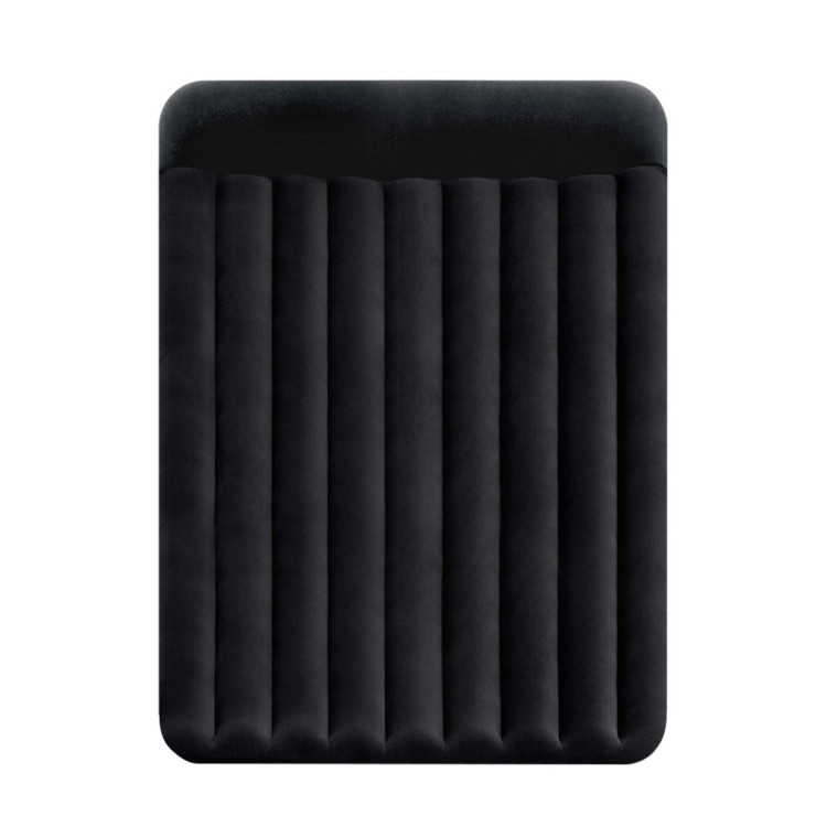 Intex Dura-Beam Classic Inflatable Queen Airbed Mattress with Pillow Rest Black image 7