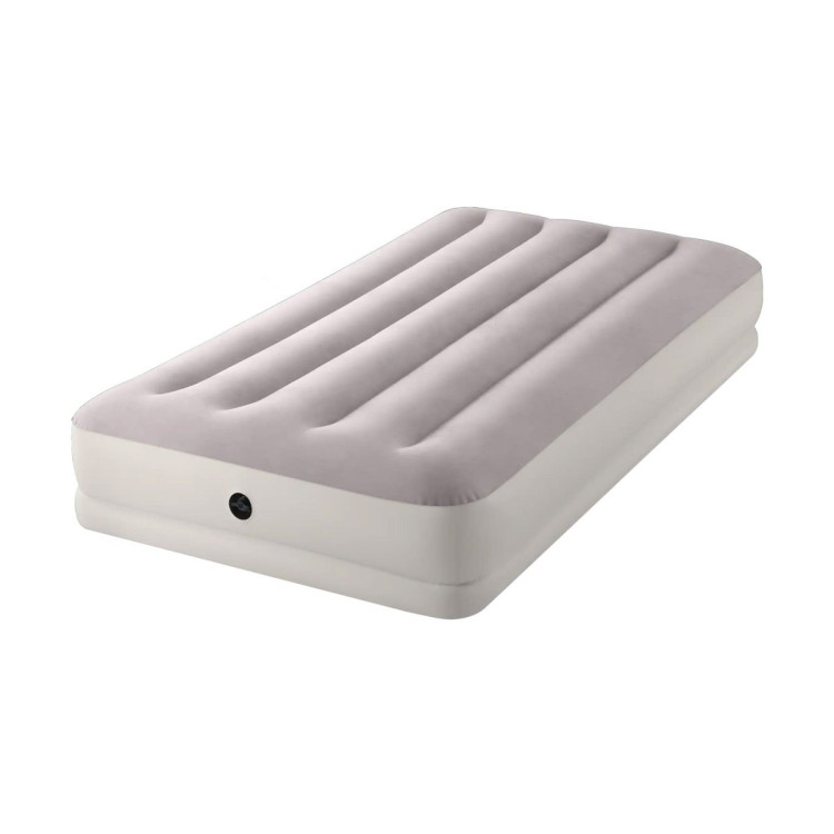 Intex Cream Twin Dura-Beam Prestige Mid-Rise Airbed with USB Pump image 4