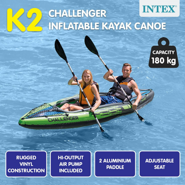 Intex Challenger K2 2-Seater Inflatable Kayak 68306NP image 11
