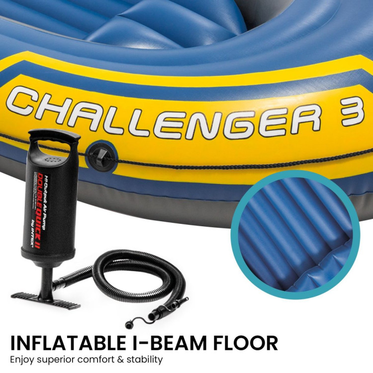 Intex 68370NP Challenger 3 Inflatable Boat Set image 11
