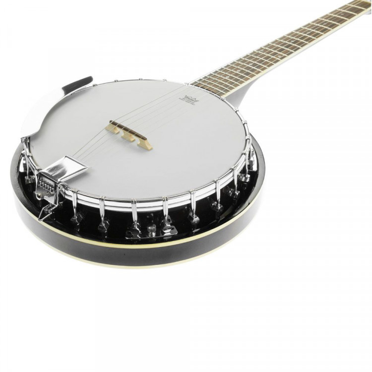 Karrera 6 String Resonator Banjo -  Black image 4