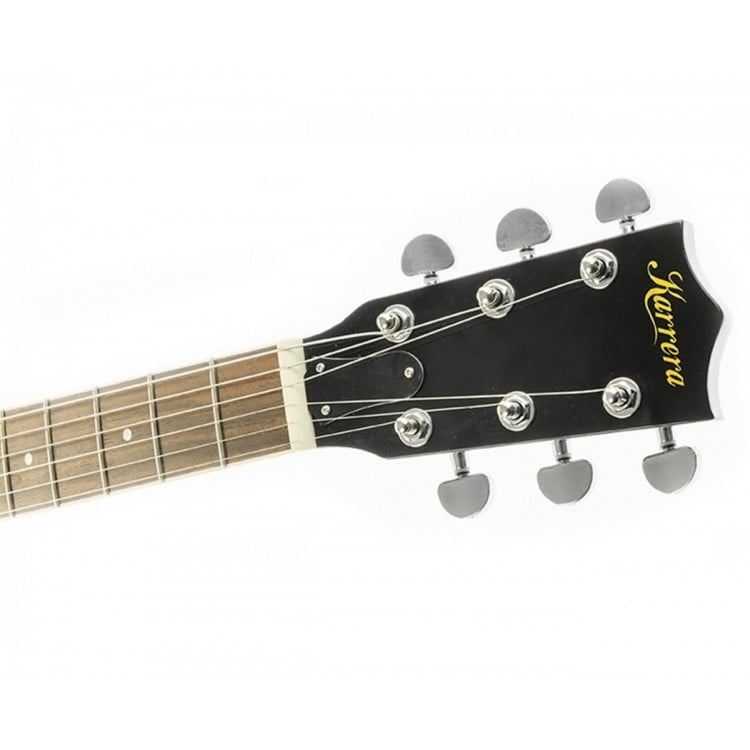 Karrera 6 String Resonator Banjo Guitar -  Brown image 4