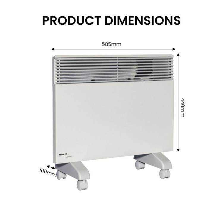Noirot 1500W Spot Plus Electric Panel Heater w/ Wi-Fi Timer  Refurbished image 8