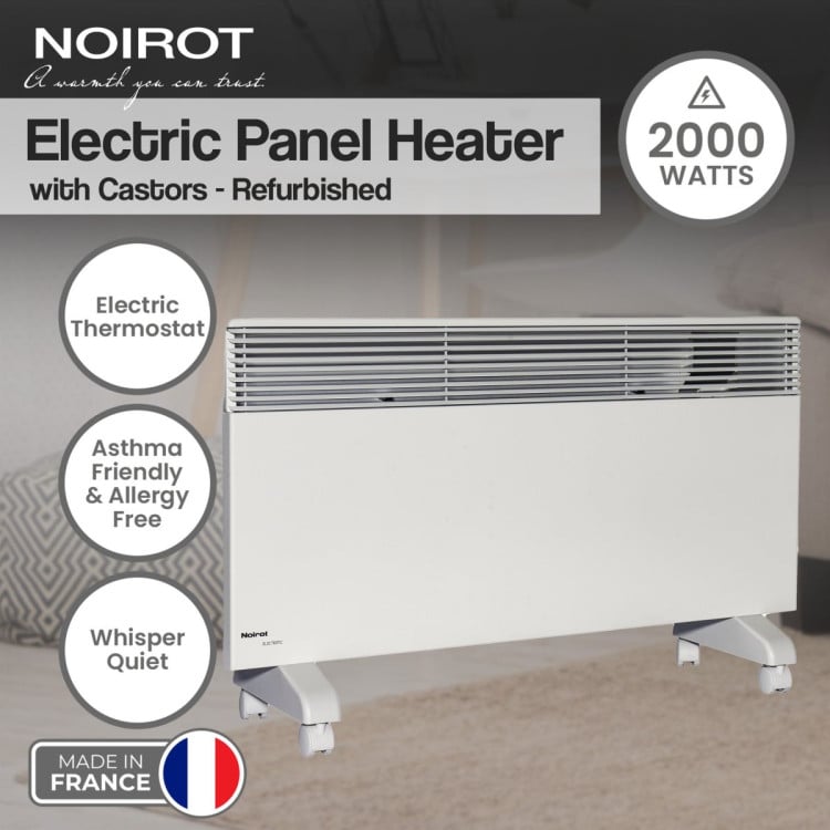 Noirot 2000W 7358-7 Electric Panel Heater with Castors Refurbished image 11