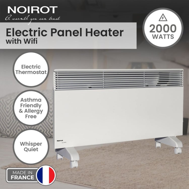 Noirot Spot Plus 7358-7TPRO 2000W WiFi Electric Convection Panel Heater Wall Mount Castors Timer Refurbished image 3