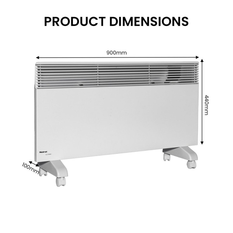 Noirot 7358-8tpro 2400W Spot Plus Electric Panel Heater Wifi Timer - Refurbished image 8