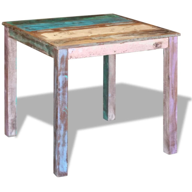 Dining Table Solid Reclaimed Wood 80x82x76 Cm image 3
