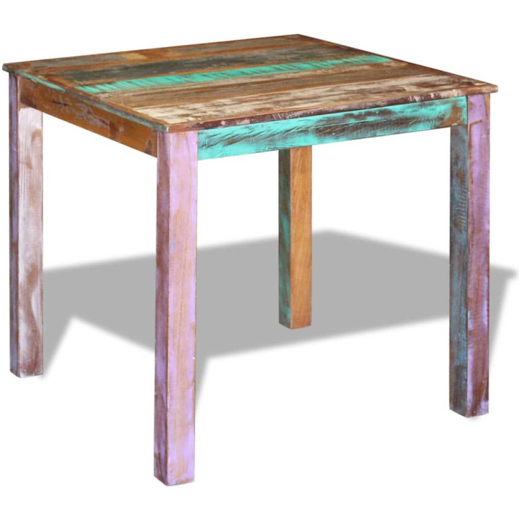 Dining Table Solid Reclaimed Wood 80x82x76 Cm image 4