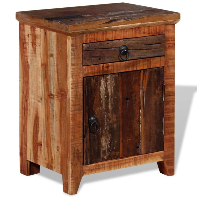 Nightstand Solid Acacia Reclaimed Wood image 4