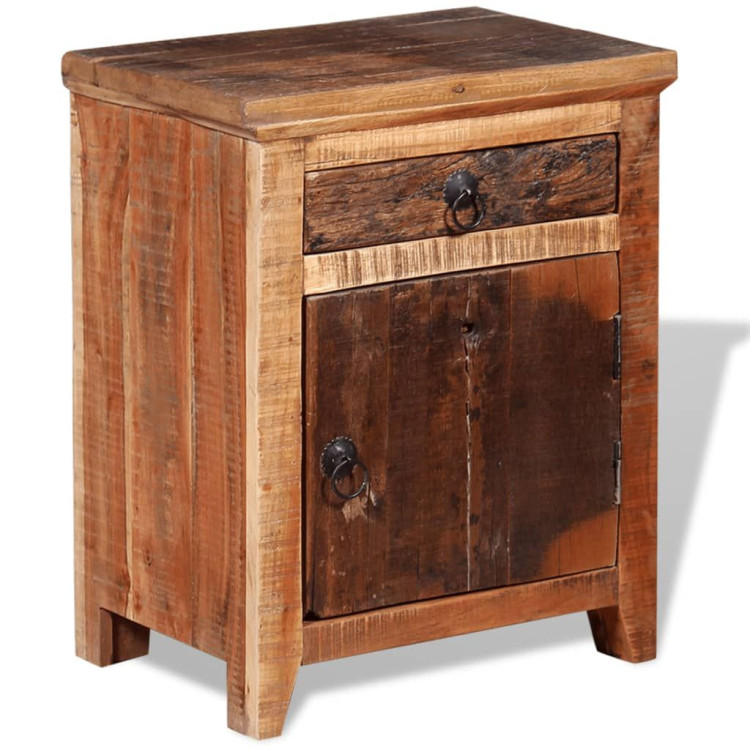 Nightstand Solid Acacia Reclaimed Wood image 7
