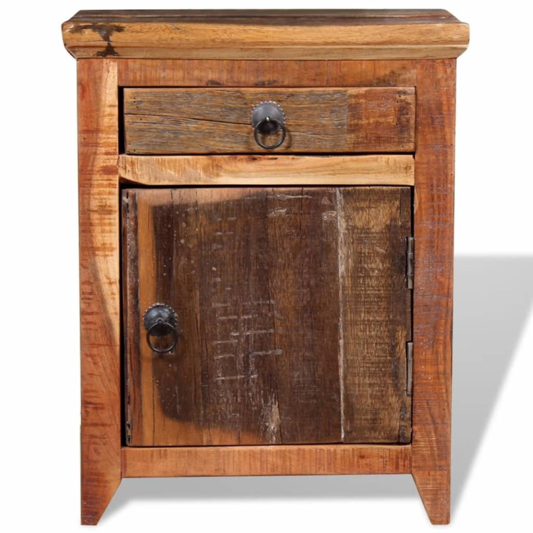 Nightstand Solid Acacia Reclaimed Wood image 9