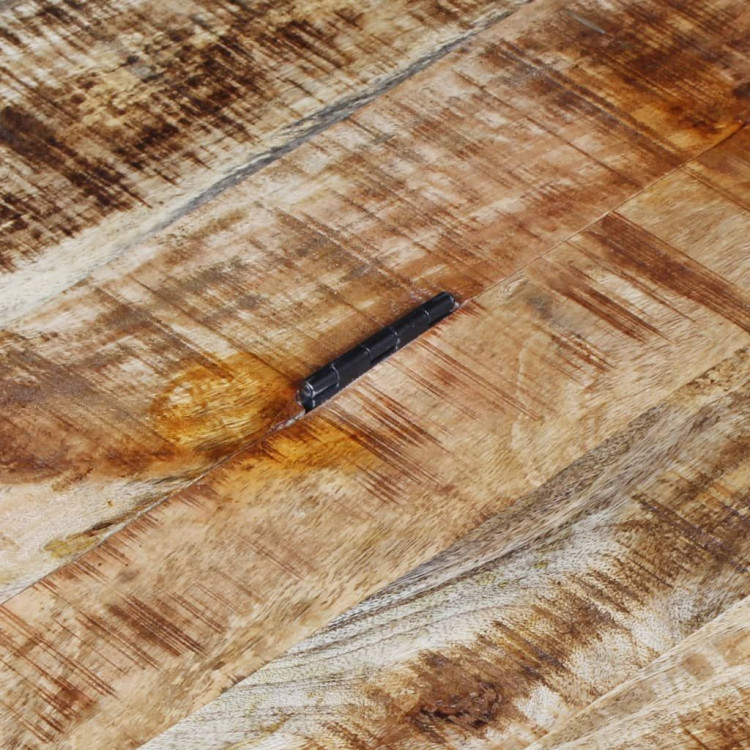 Coffee Table Rough Mango Wood 70x70x40 Cm image 3