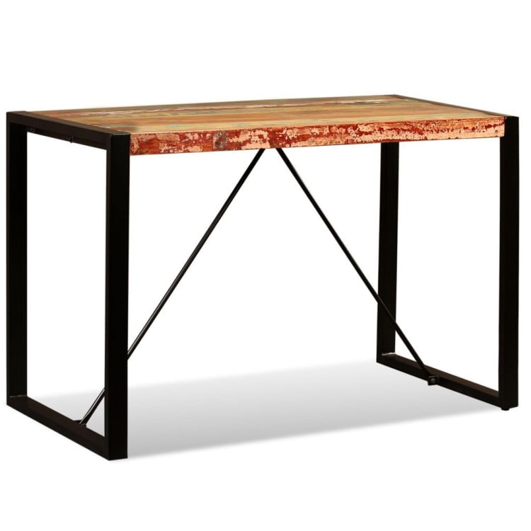 Dining Table Solid Reclaimed Wood 120 Cm image 3