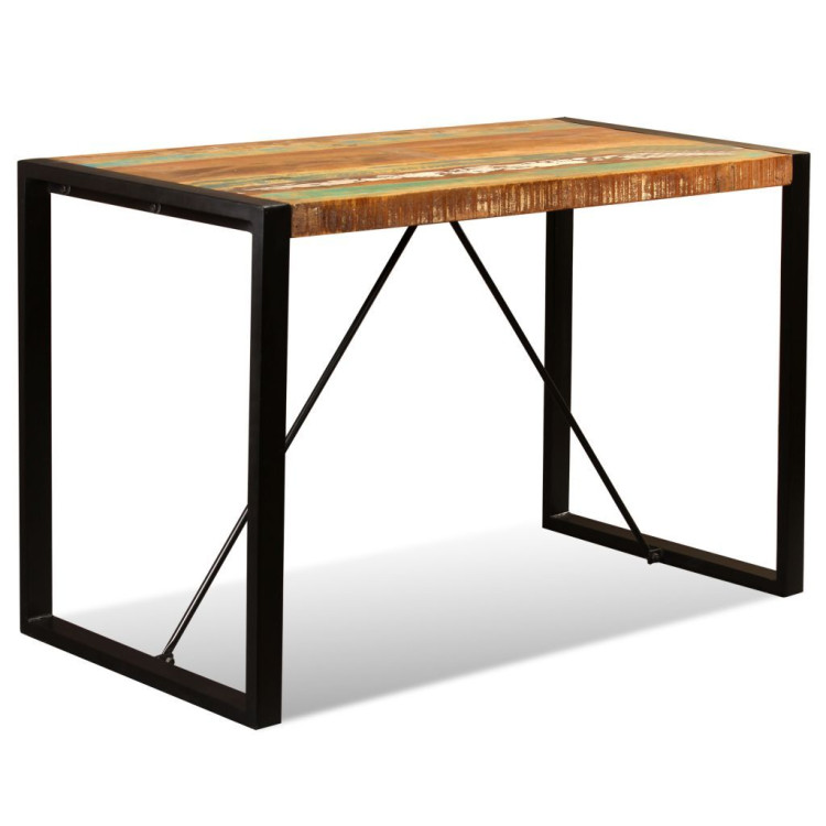 Dining Table Solid Reclaimed Wood 120 Cm image 5