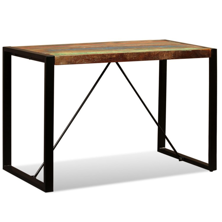 Dining Table Solid Reclaimed Wood 120 Cm image 7
