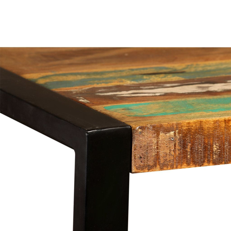 Dining Table Solid Reclaimed Wood 120 Cm image 9