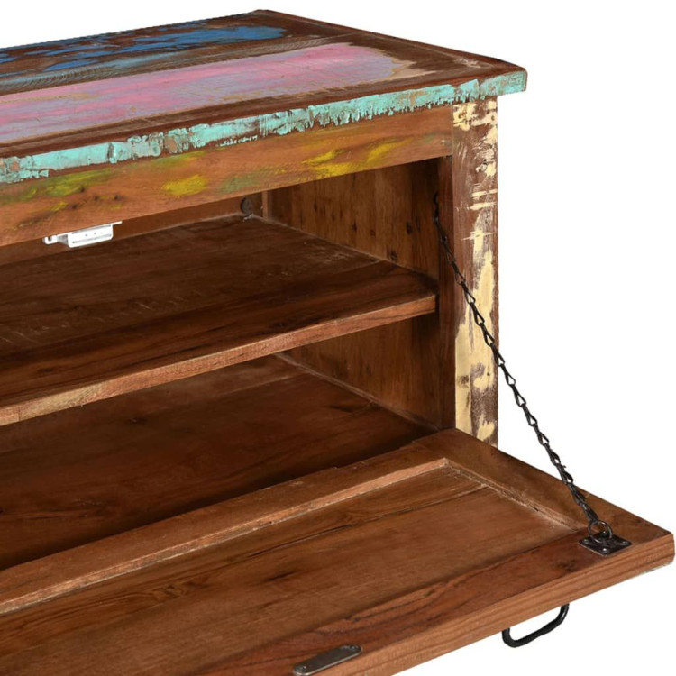 Shoe Storage Bench Solid Reclaimed Wood image 8