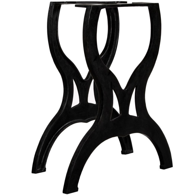 Dining Table Legs 2 Pcs X-frame Cast Iron image 2