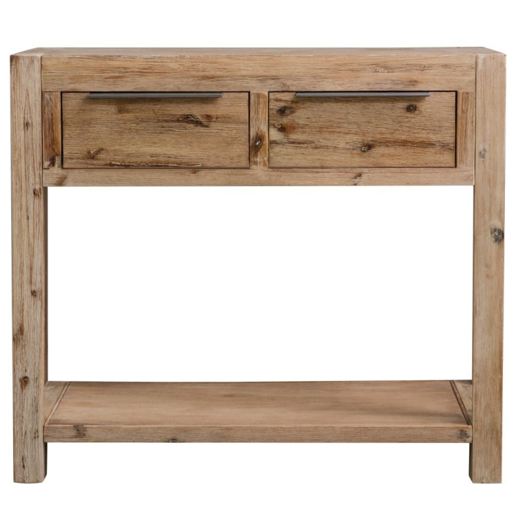 Console Table 82x33x73 Cm Solid Acacia Wood image 3