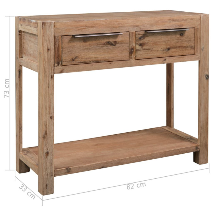 Console Table 82x33x73 Cm Solid Acacia Wood image 7